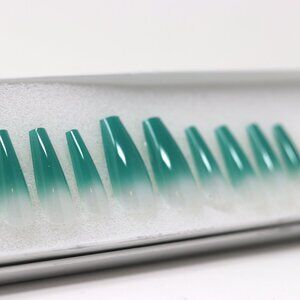 Press On Nails Long Coffin Shape "Playn' Games"